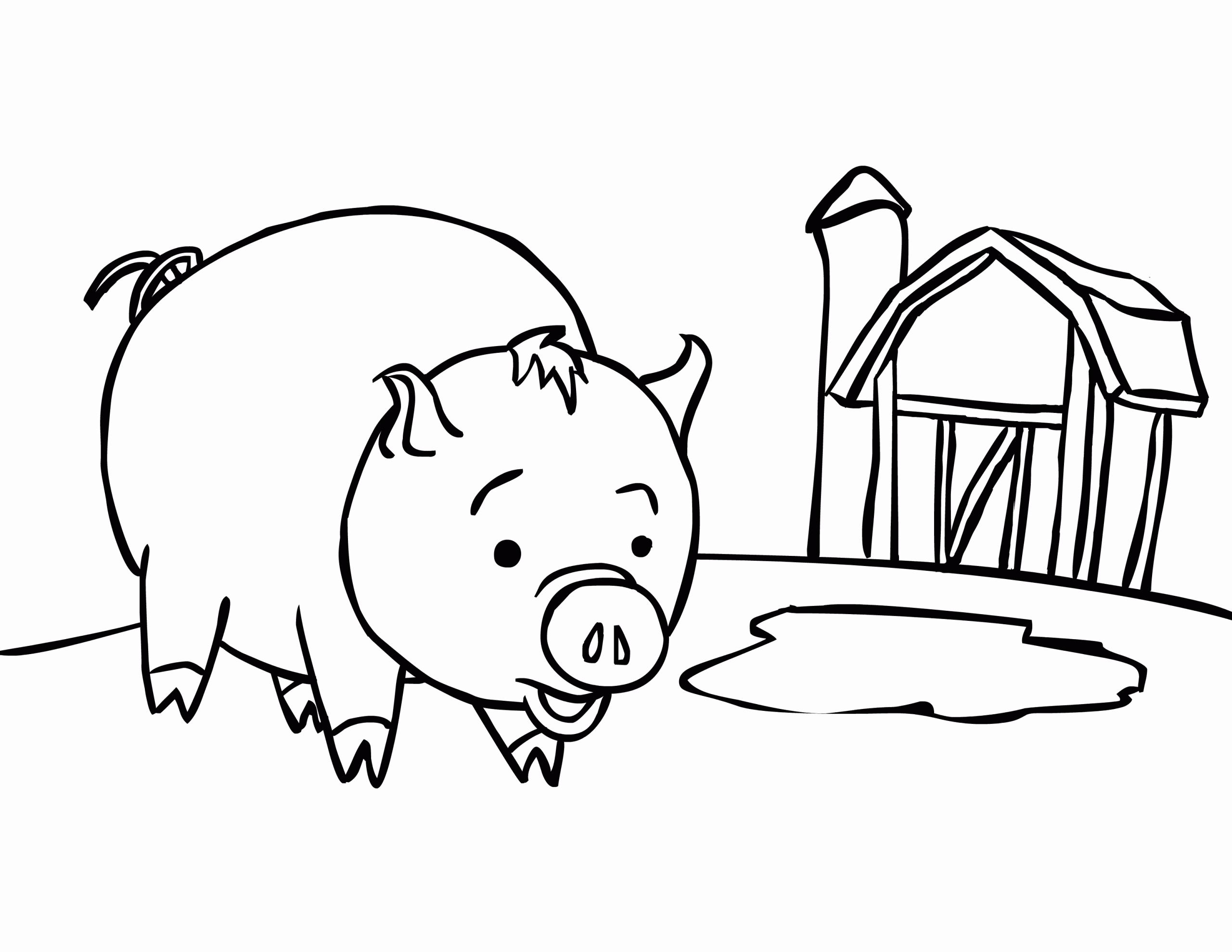 Baby Pig Coloring Pages
 Free Printable Pig Coloring Pages For Kids
