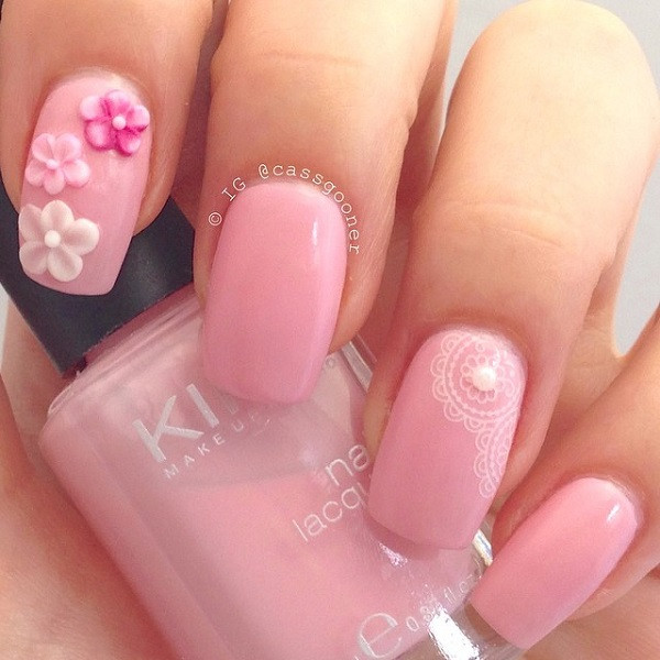 Baby Pink Nail Designs
 25 Cute Pink Nail Designs for 2016 Pretty Designs us58