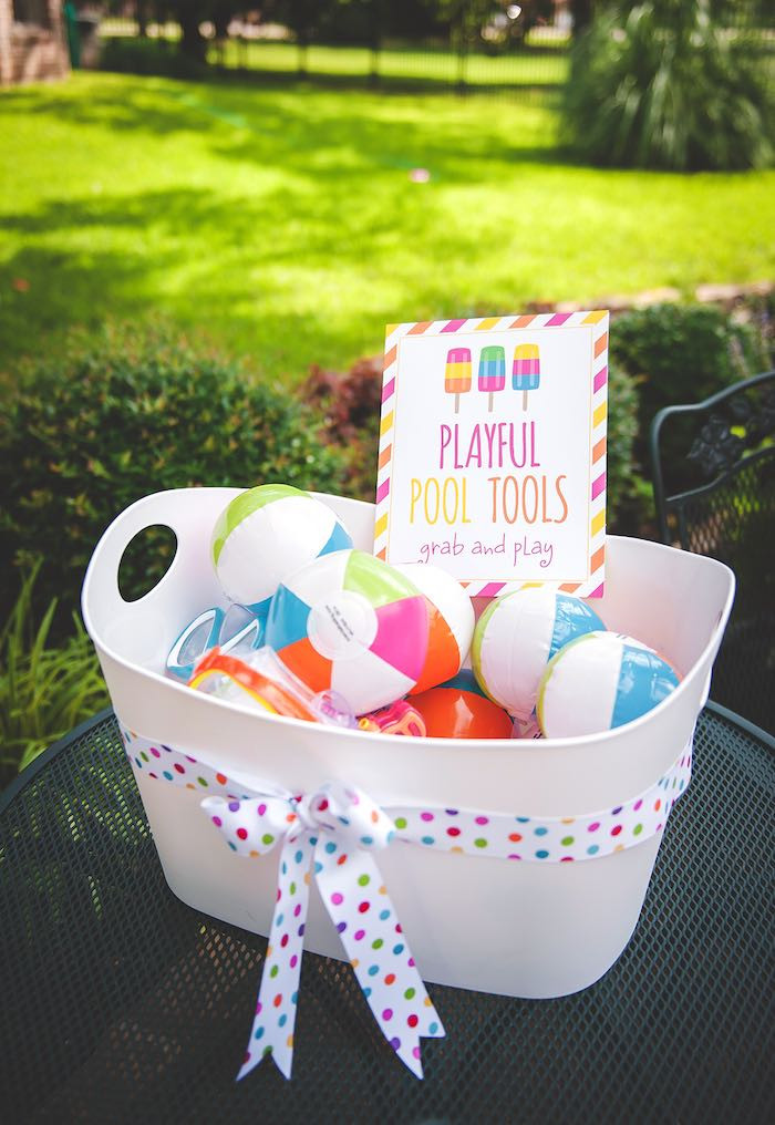 Baby Pool Party Ideas
 Kara s Party Ideas Birthday Popsicle Pool Party