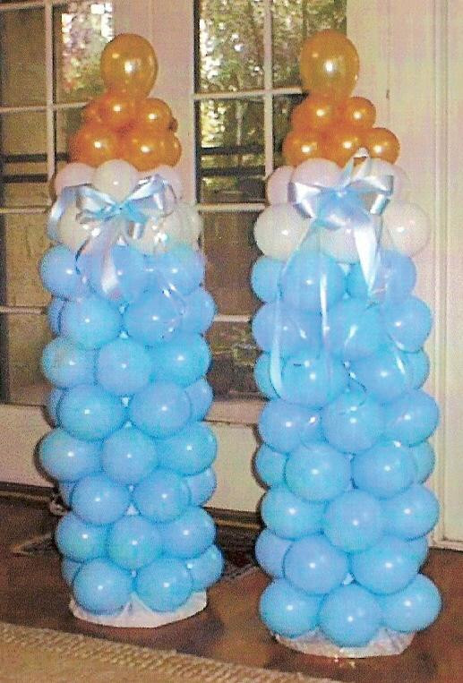 Baby Shower Balloon Decoration Ideas
 Baby Boy Blue Themed Baby Shower