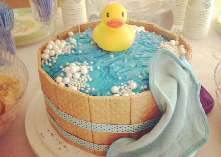 Baby Shower Cakes Recipes
 Rubber ducky baby shower cake Recipe by grace windu Cookpad
