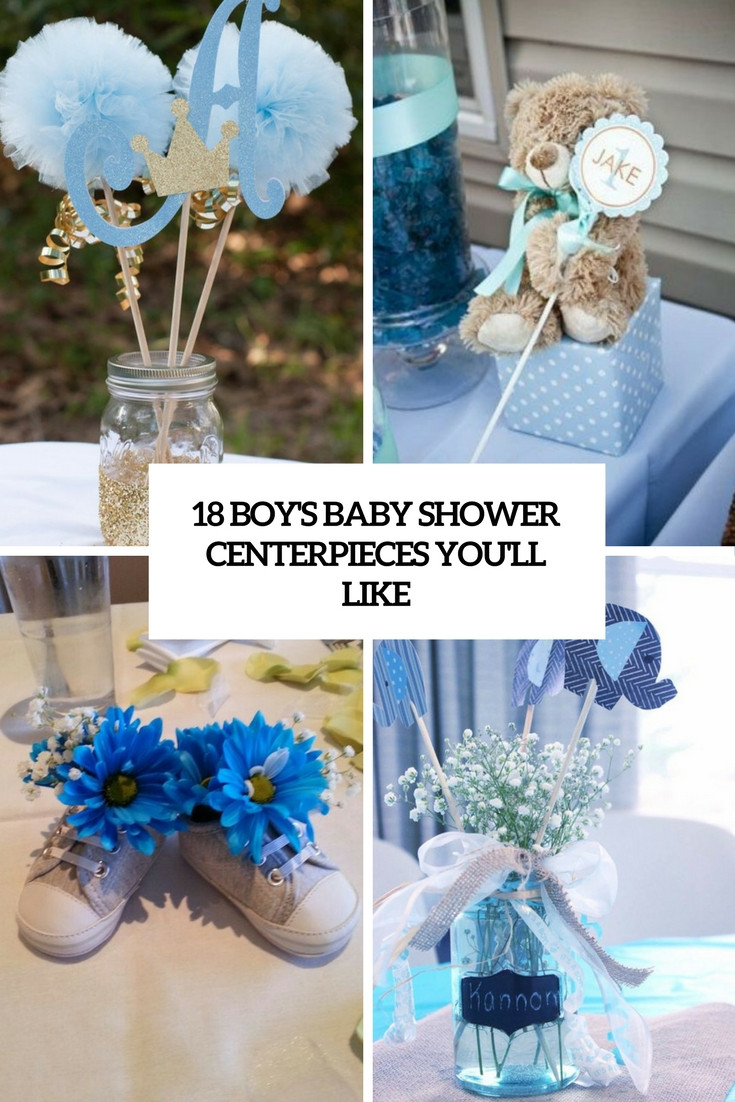 Baby Shower Decoration Ideas Boys
 18 Boys’ Baby Shower Centerpieces You’ll Like Shelterness