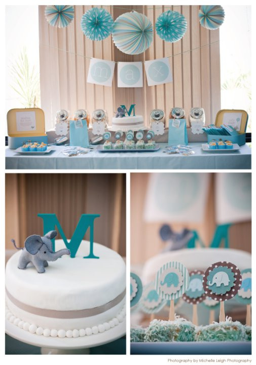 Baby Shower Decoration Ideas Boys
 Swanky Blog Baby Elephant makes a Perfect Baby Shower Theme