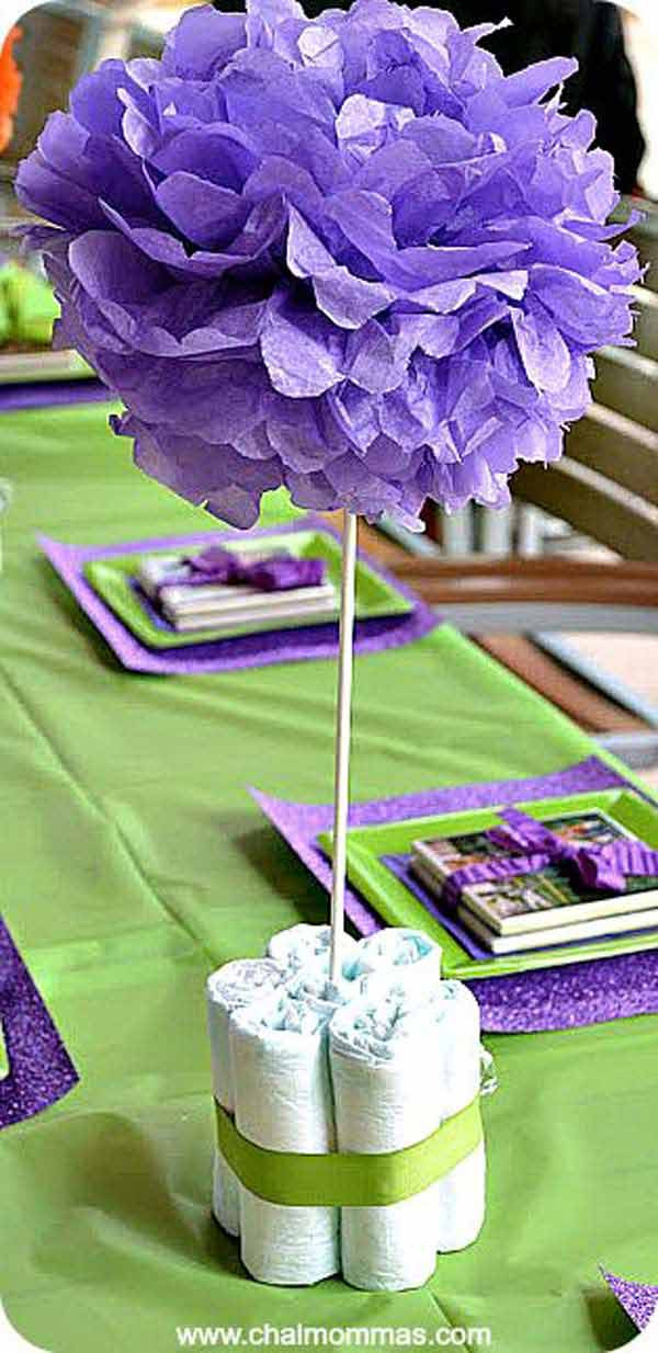 Baby Shower Diy Ideas
 22 Cute & Low Cost DIY Decorating Ideas for Baby Shower