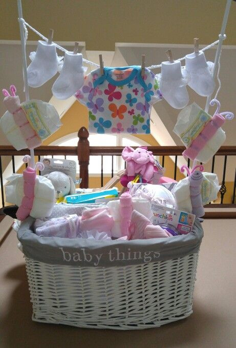 Baby Shower Gift Wrapping Ideas Pinterest
 Here s a Pinterest inspired baby shower t I made for