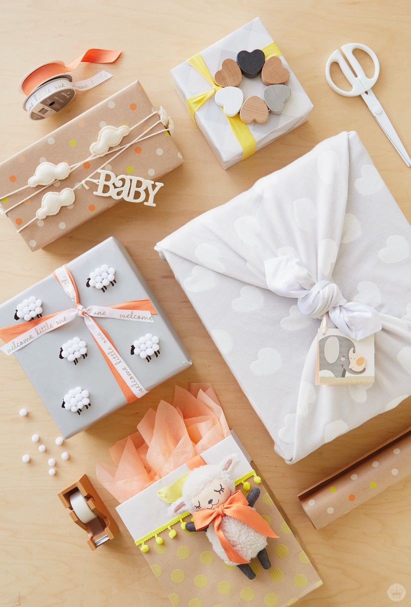Baby Shower Gift Wrapping Ideas Pinterest
 Baby t wrap ideas Showered with love