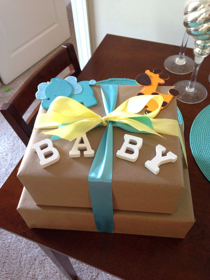 Baby Shower Gift Wrapping Ideas Pinterest
 Baby shower t wrapping Everything Baby