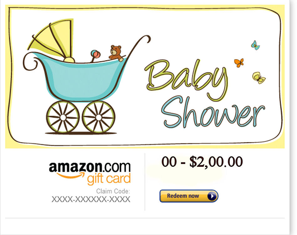 Baby Shower Gifts Amazon
 Amazon Baby Shower Gift Card Personalized Baby Gifts