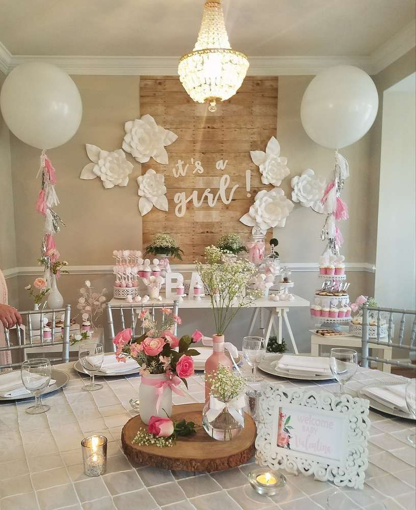 Baby Shower Ideas For A Girl Decorations
 It s a Girl Baby Shower CatchMyParty