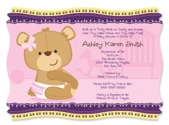 Baby Shower Invitations Quotes
 cute girl baby shower invitation quotes
