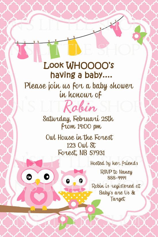 Baby Shower Invitations Quotes
 Owl Sayings for Baby