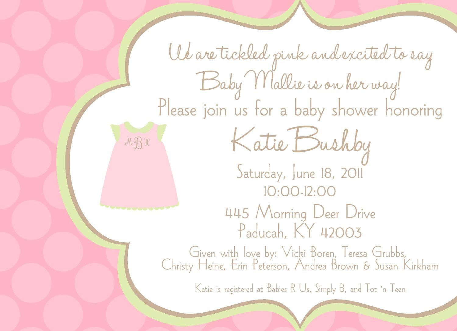 Baby Shower Invitations Quotes
 baby shower Baby shower invitation wording Card