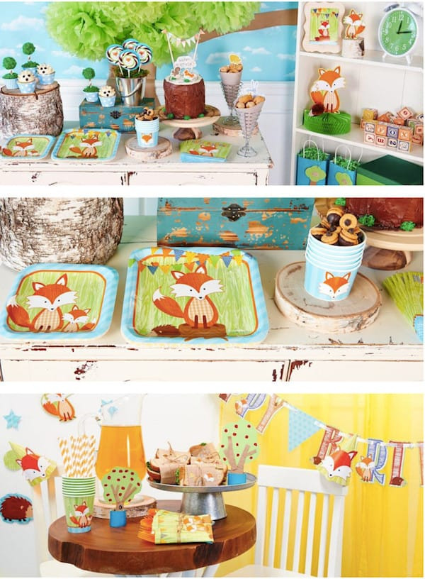 Baby Shower Party Kit
 Gender Neutral Woodland Animals Baby Shower Party Supplies
