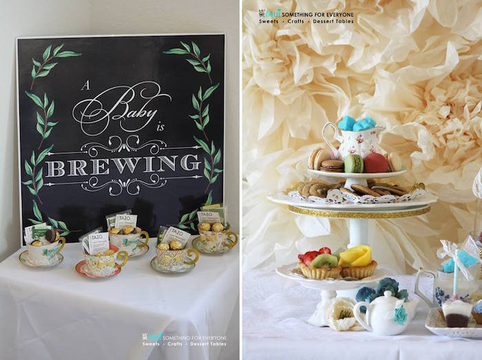 Baby Shower Tea Party
 Kara s Party Ideas Baby Shower Tea Party