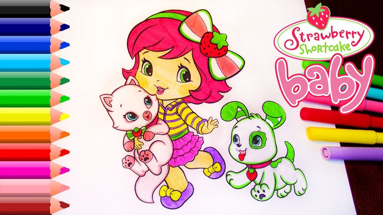 Baby Strawberry Shortcake
 Strawberry Shortcake Baby Coloring Pages For Kids Baby