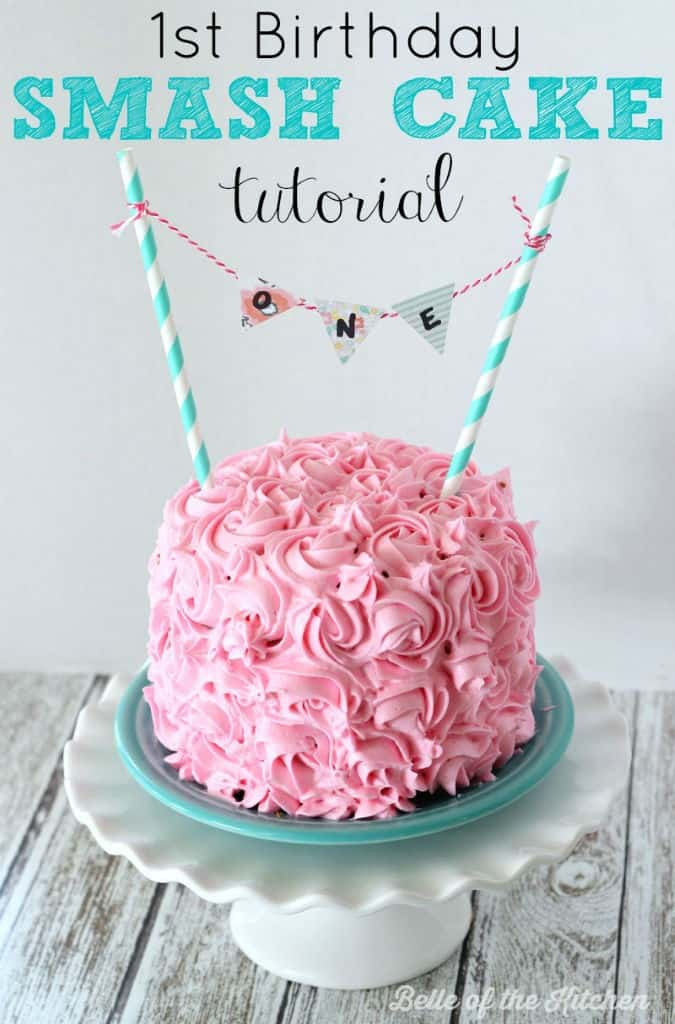 Baby'S First Birthday Cake Recipe
 1st Birthday Smash Cake Tutorial Simple Vanilla Cake