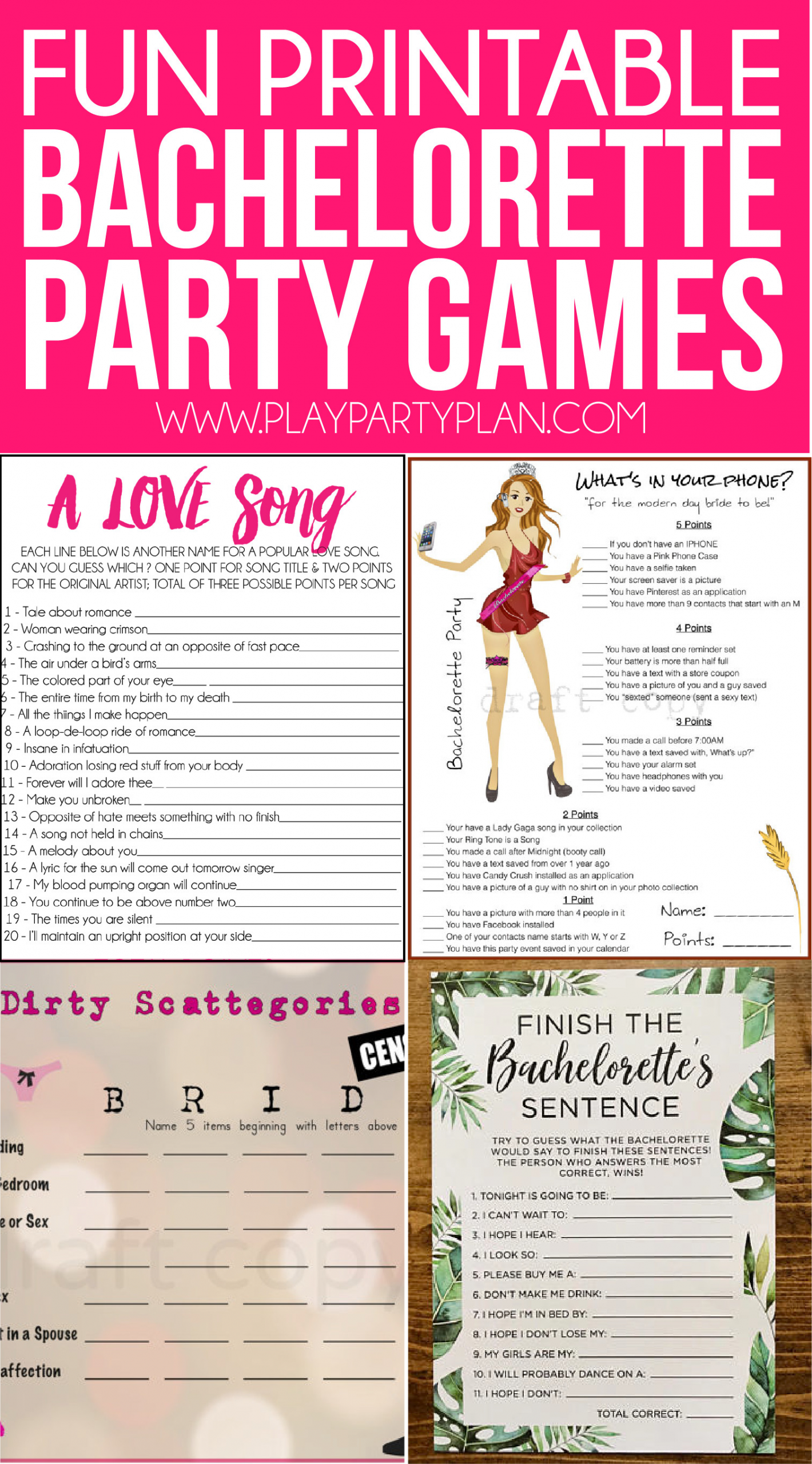 Bachelorette Party Game Ideas
 20 Hilarious Bachelorette Party Games