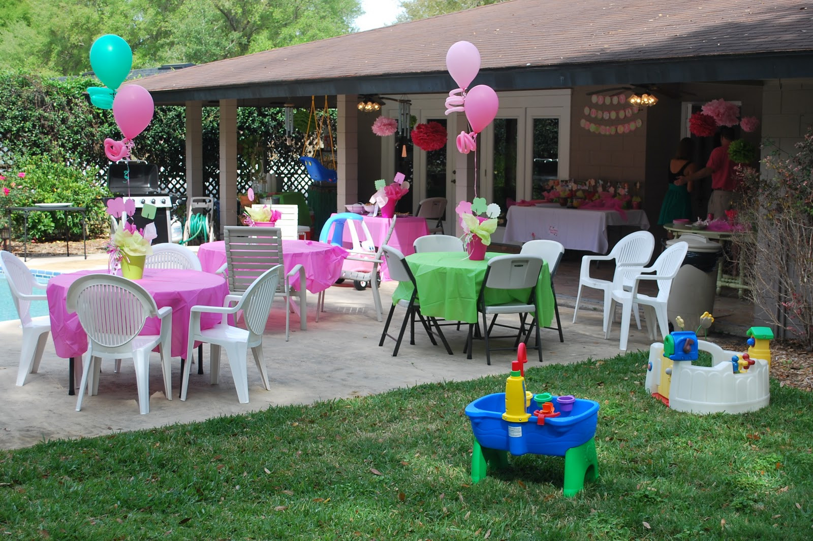 Backyard Birthday Party Ideas
 The Stuart Family Georgia Kate s First Birthday Party