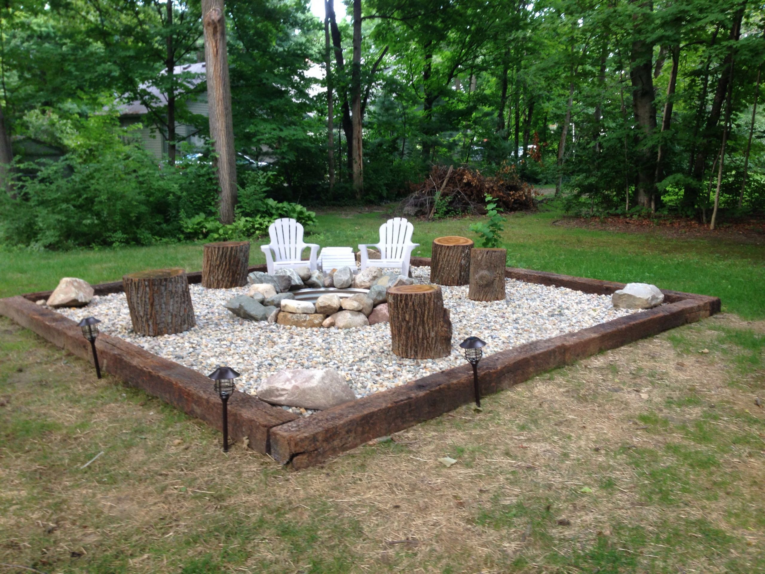 Backyard Design With Fire Pit
 More ideas below DIY Square Round cinder block fire pit