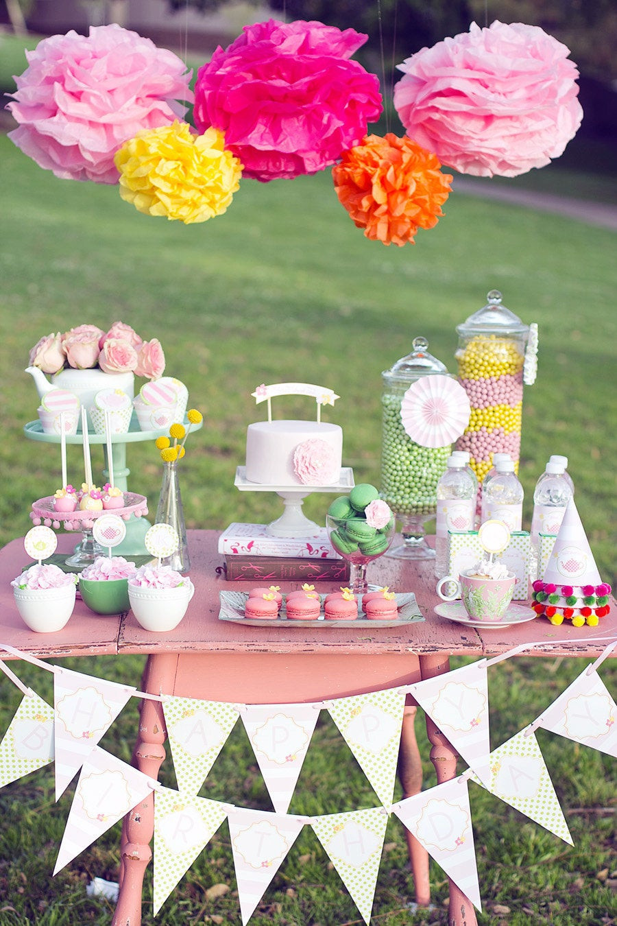 Backyard Tea Lights Party Ideas
 Printable Garden Tea Party Package Featured on Hostess with