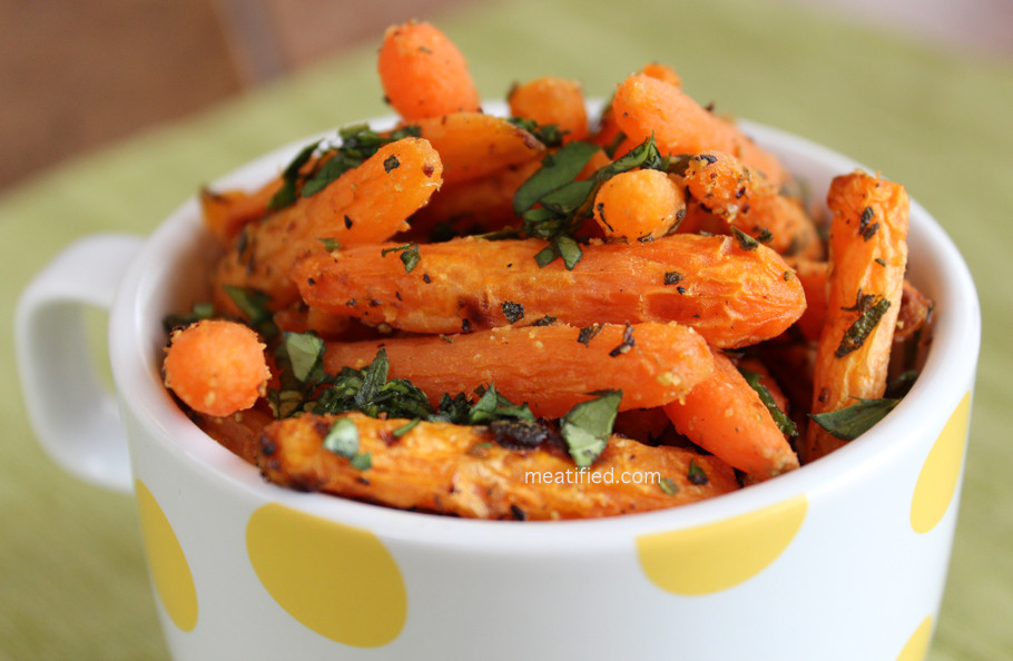 Baked Baby Carrot Recipes
 Citrus and Sage Roasted Baby Carrots meatified