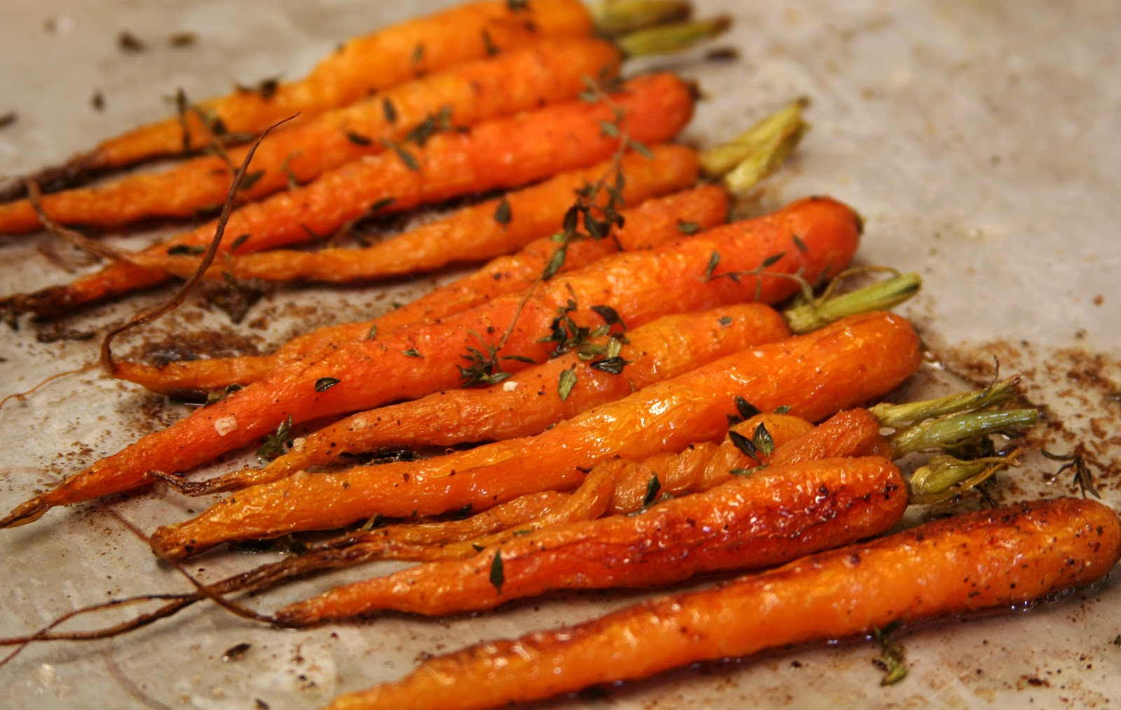Baked Baby Carrot Recipes
 Culturally Confused What Katie Ate Thyme Roasted Baby