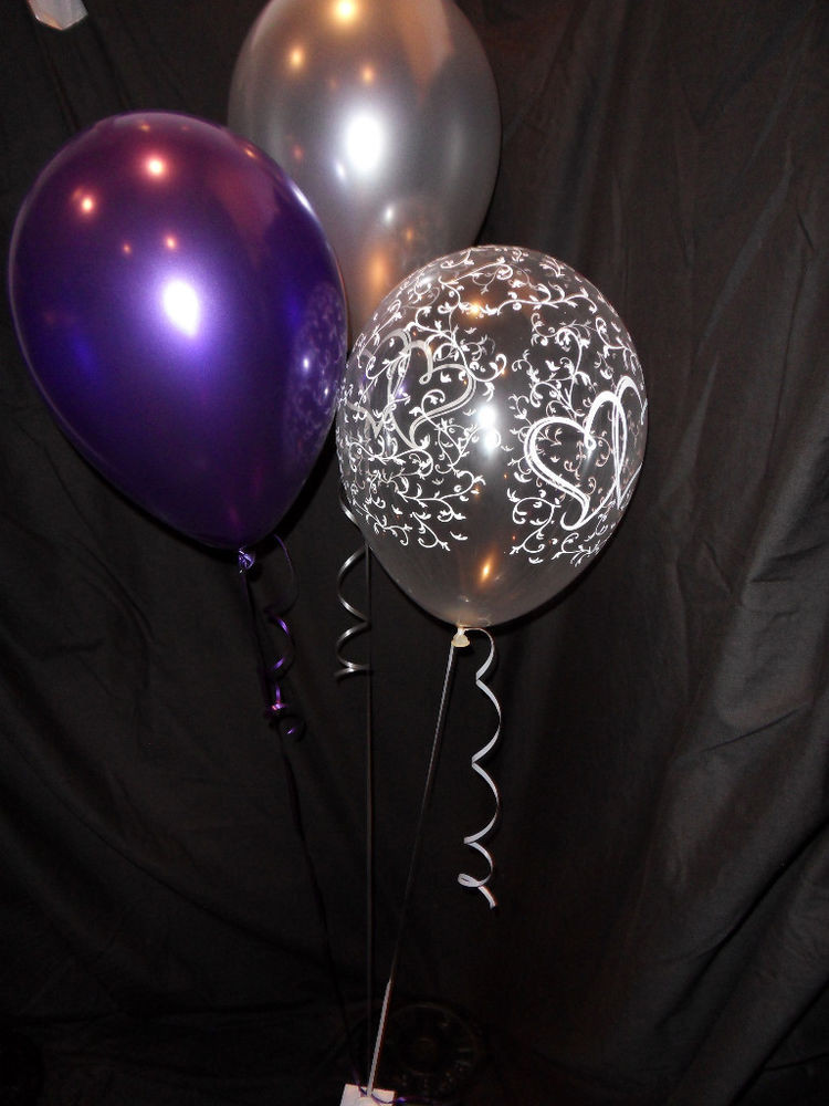 Balloon Ideas For Engagement Party
 ENGAGEMENT PARTY BALLOON DECORATION KIT PURPLE SILVER 5