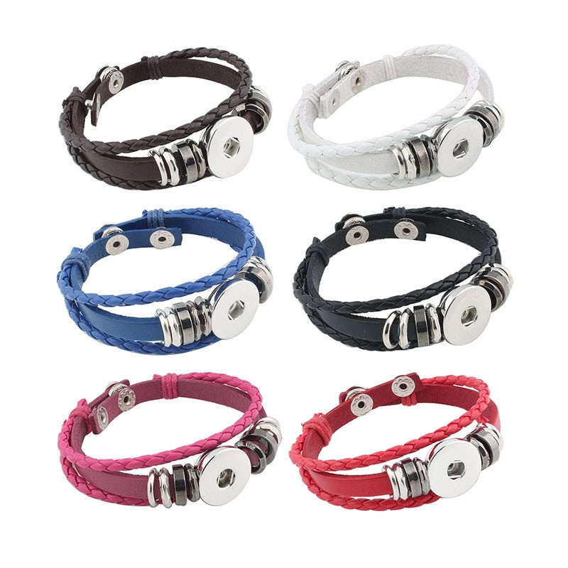 Bangles Bracelets Cheap
 Wholesale Snap Button Bracelet&Bangles 6 color High