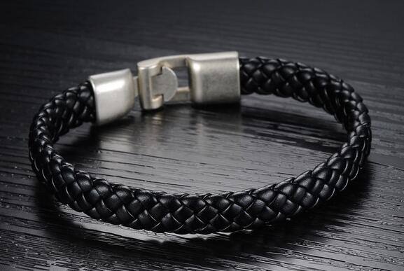 Bangles Bracelets Cheap
 black leather bracelets for men cheap personalized black