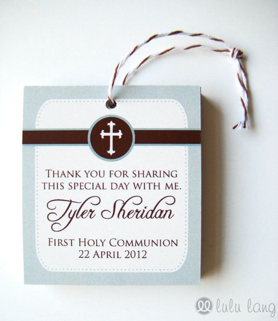 Baptism Thank You Gift Ideas
 Simple First munion Baptism Christening or