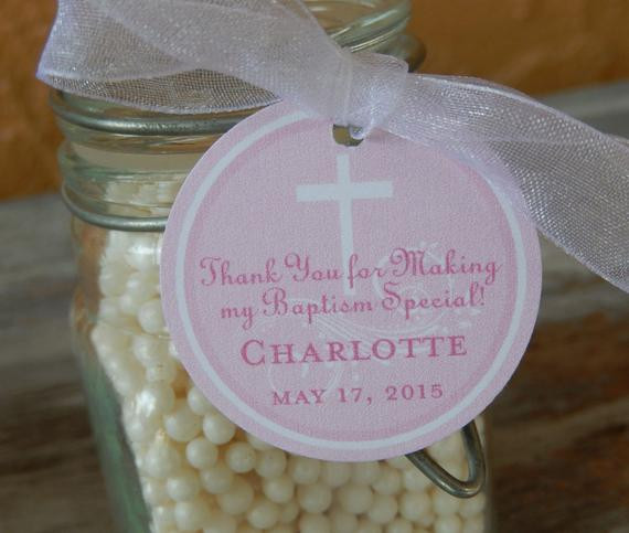 Baptism Thank You Gift Ideas
 Baptism Custom Thank You Favor Tags For Cake Pops