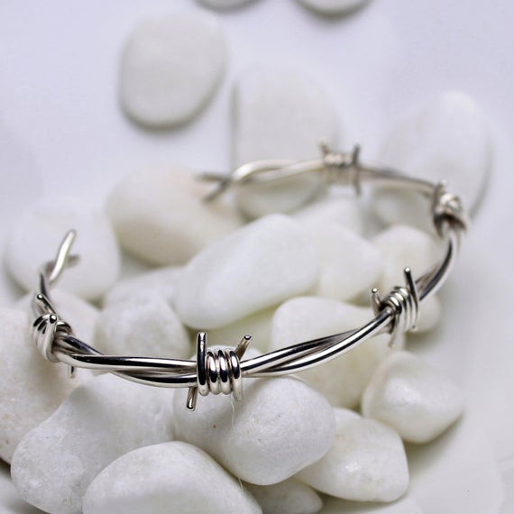 Barbed Wire Bracelet
 Barbed wire bracelet in sterling silver by larimaronline