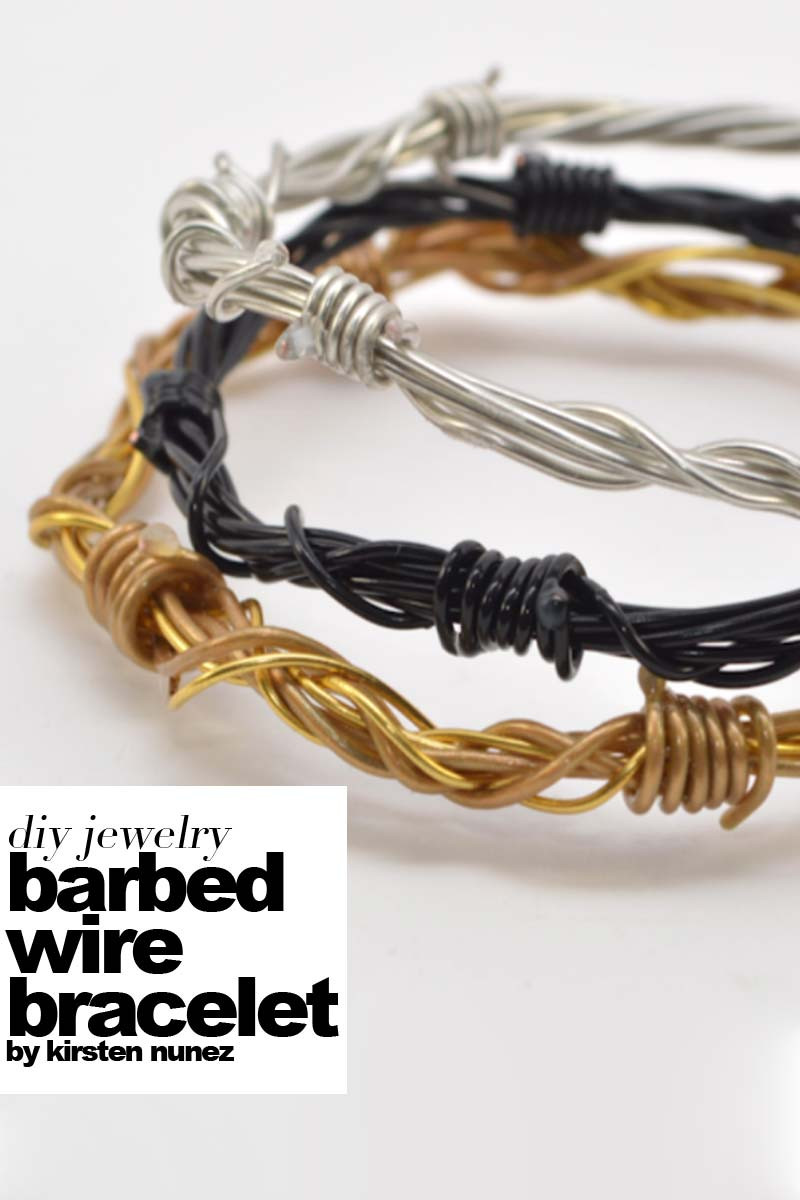 Barbed Wire Bracelet
 diy barbed wire bracelet Outi Les Pyy Outi Les Pyy
