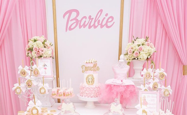 Barbie Beach Party Ideas
 Pink Barbie Glam Birthday Party Pretty My Party Party