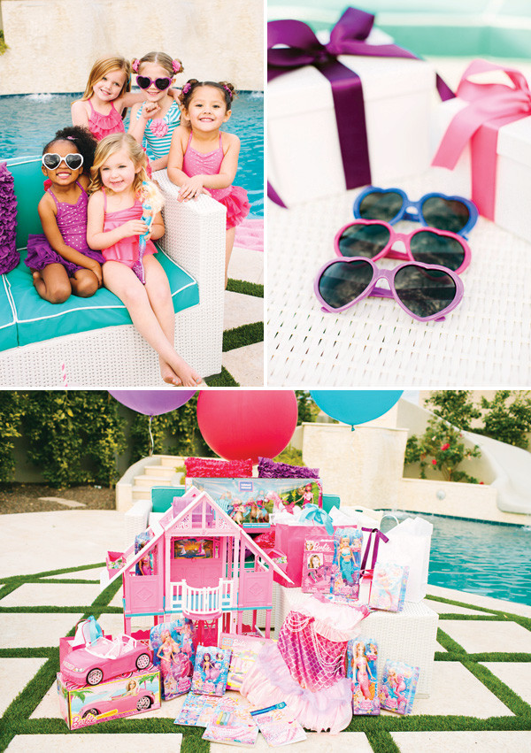 Barbie Beach Party Ideas
 Pearl Princess Barbie Pool Party Movie Inspired