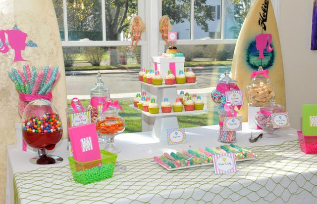 Barbie Beach Party Ideas
 1 of 15 Nautical Beach Theme Birthday "Twin s