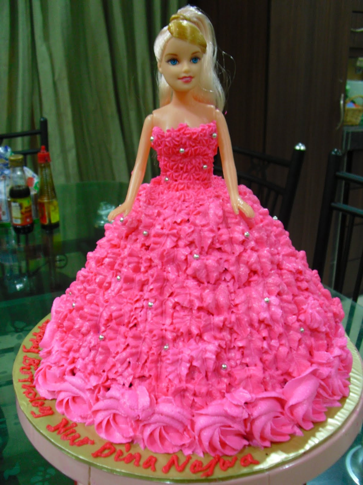 Barbie Birthday Cakes
 Diya s Cupcake Barbie doll for the b day girl