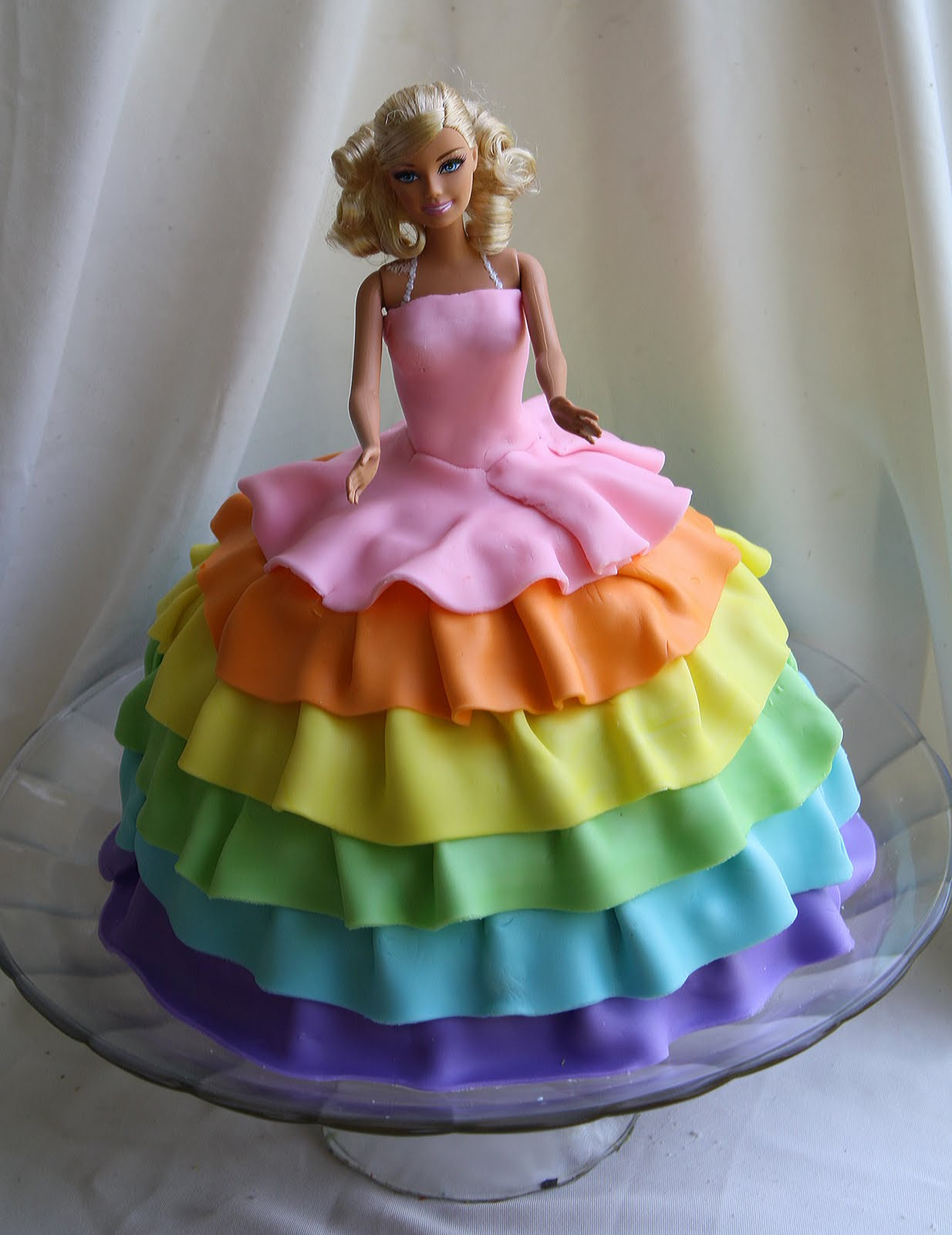 Barbie Birthday Cakes
 Rainbow Barbie Cake