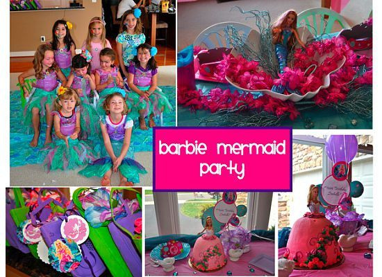 Barbie Pool Party Ideas
 19 best barbie mermaid pool party images on Pinterest