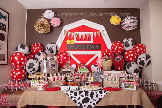 Barnyard Birthday Decorations
 How to Host a Farm Themed First Birthday Party Kid Transit