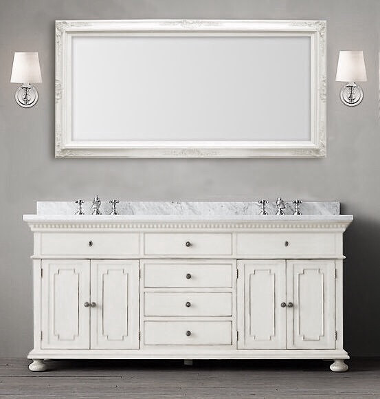 Bathroom Mirror Size
 MANY SIZES AVAILABLE White Framed Bathroom Mirror Framed