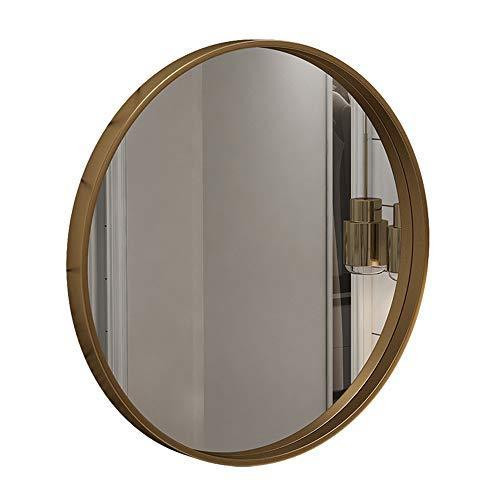 Bathroom Mirror Size
 Brisk Lighted Makeup Mirror Iron Wall Mirror Round