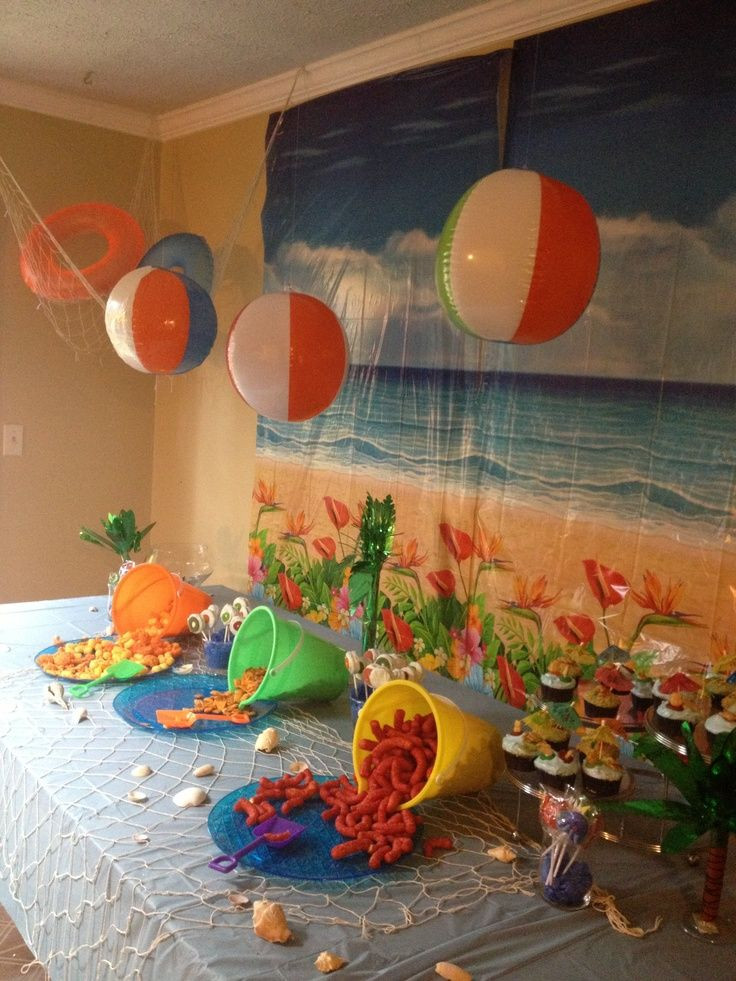 Beach Ball Party Food Ideas
 35 best Hawaiian theme cake and cupcakes images on
