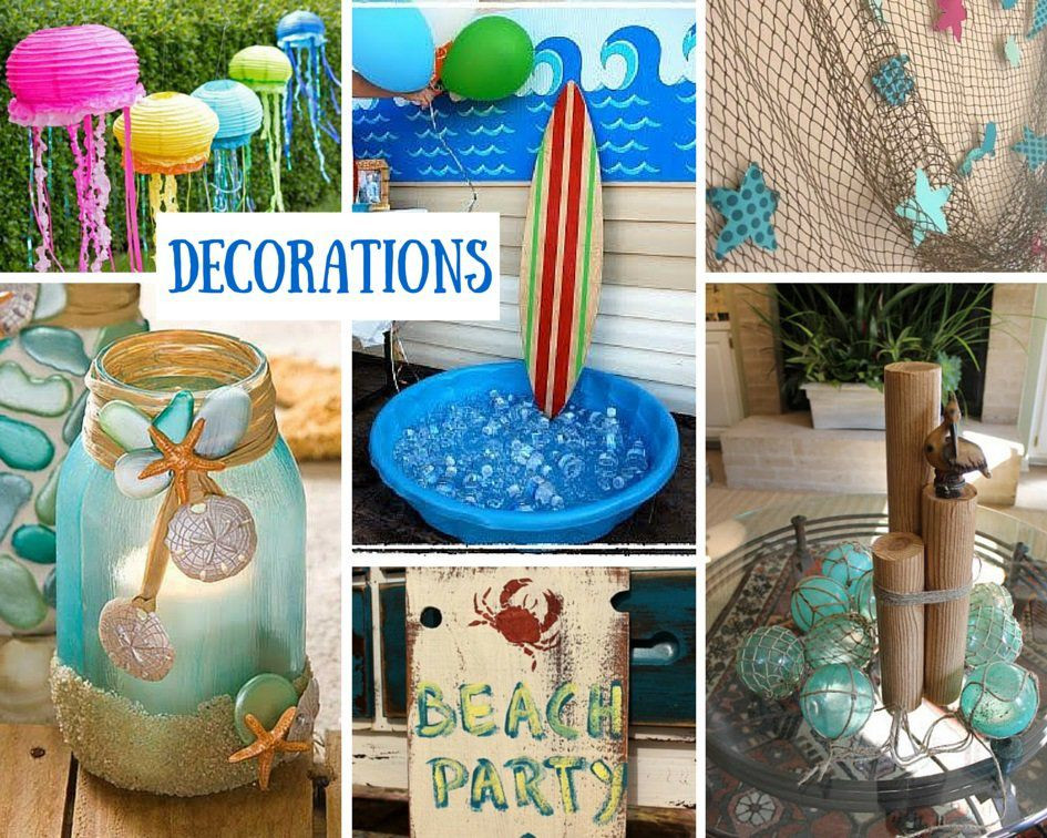 Beach Birthday Party Decoration Ideas
 Beach Party Ideas for Kids