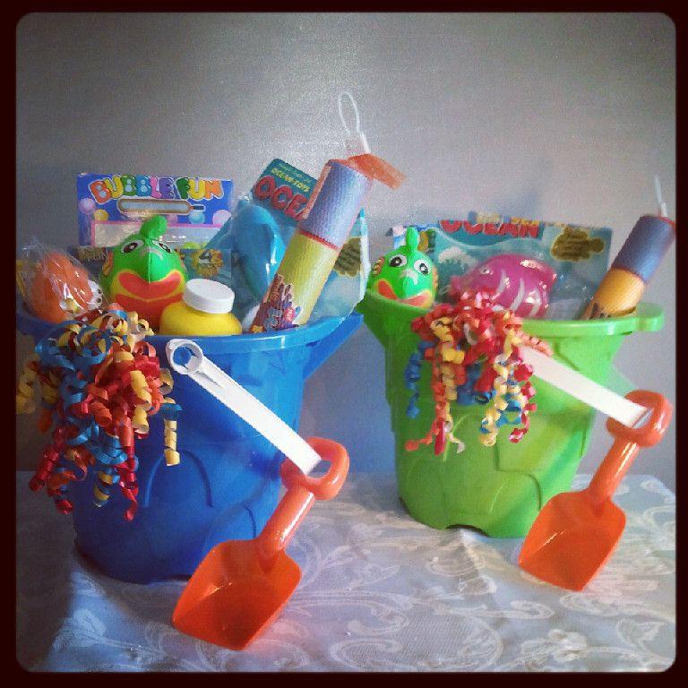Beach Gifts For Kids
 Fun baskets for the kids for the summer