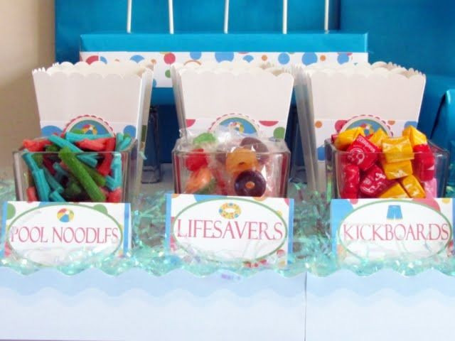 Beach Gifts For Kids
 pool beach party treats Possibly good to use as favors
