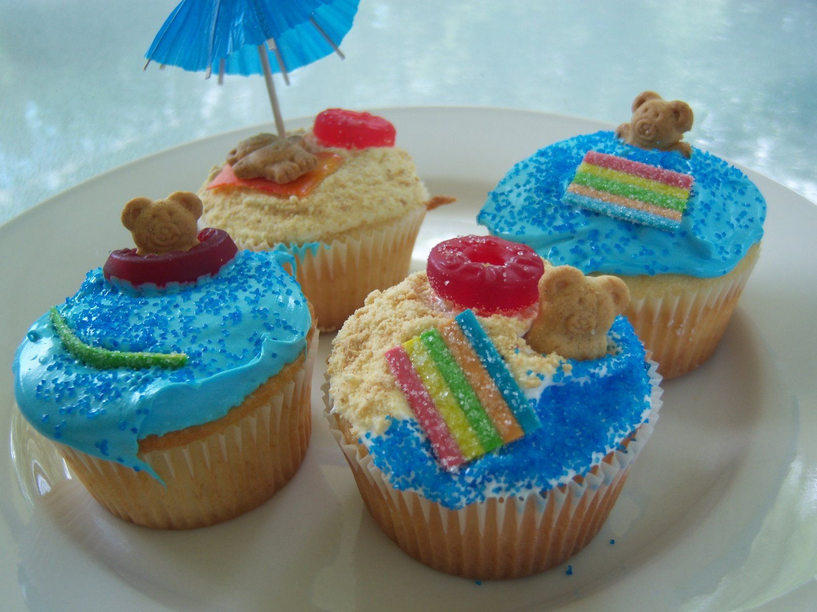 Beach Party Cake Ideas
 Beach Party Cupcakes AND 100th Blog Post