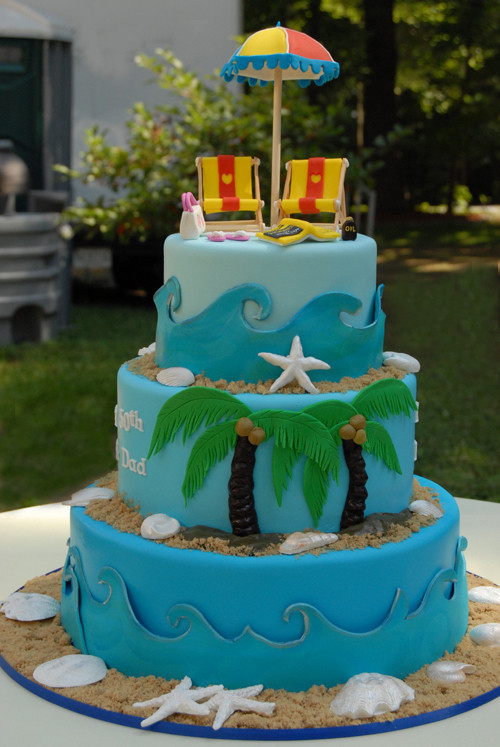 Beach Party Cake Ideas
 Two Sugar Babies Inspiration Beach Cakes