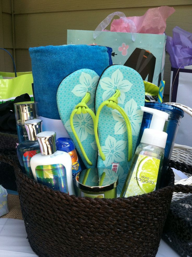 Beach Themed Gift Basket Ideas
 Bridal Shower t beach theme