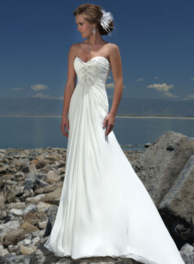 Beach Wedding Gowns
 Beach Themed Bridal Gown